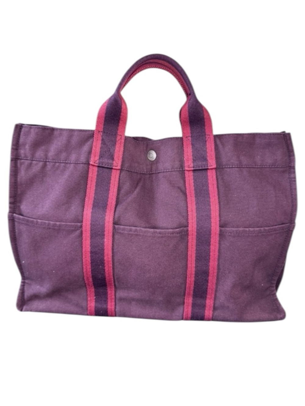 NWOT Vintage Hermès Fourre‑Tout MM Toile Tote Bag - Picture 8 of 13